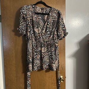 Torrid Paisley Wrap Blouse